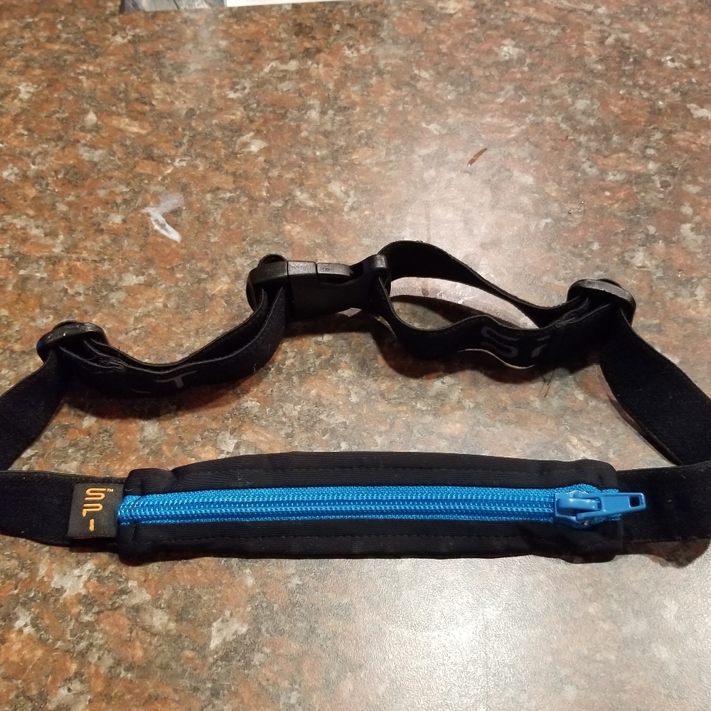 Black and Blue Belt with Zipper